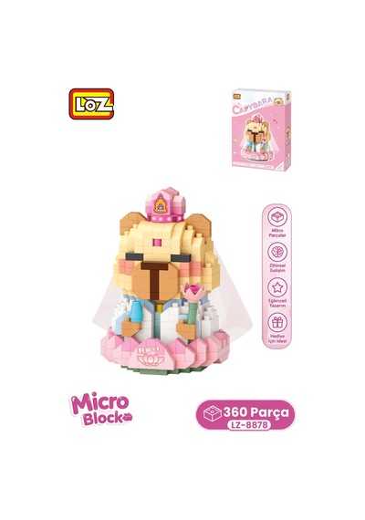 Loz Micro Block Serisi Sevimli Guan Yin Modeli 360 Parça Dekoratif Oyuncak Yapım Seti Yapı Blok 8878
