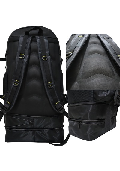 Season Mountaıner 90 Litre Körüklü Dağcı Unisex Sırt Çantası Büyük Hacimli Kamp & Outdoor Çanta Siyah