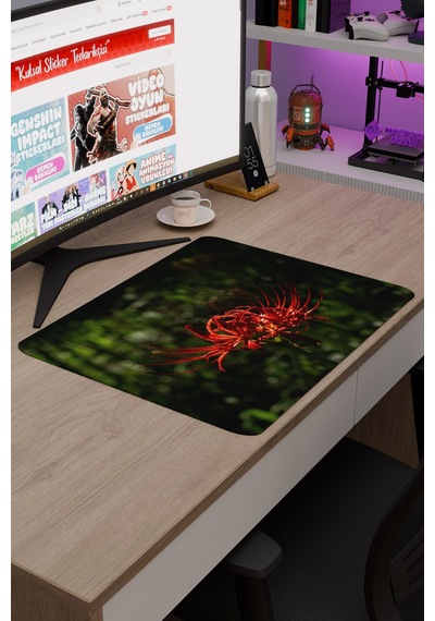Higanbana Kaymaz Dikişli Kauçuk Oyuncu Mousepad V1 - 48x40 Xl Gaming Mouse Pad Fare Altlığı