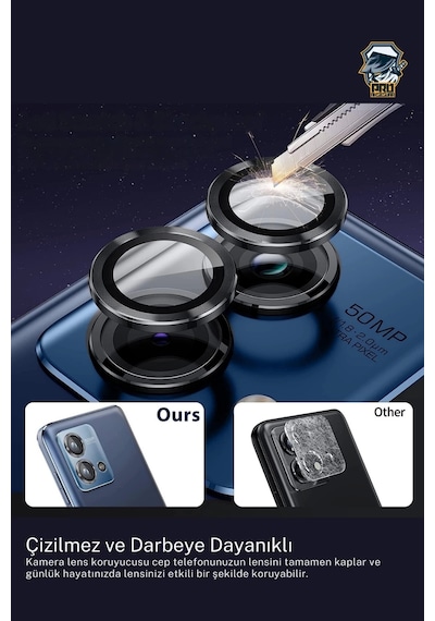 Xiaomi Redmi Note 12 Pro 5g Kamera Koruyucu Temperli Cam Parlak Lens Koruma Eko Cl-07 Zore