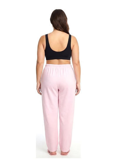 Akbeniz Kadın Pudra Pembe Büyük Beden Cepli Pijama Altı