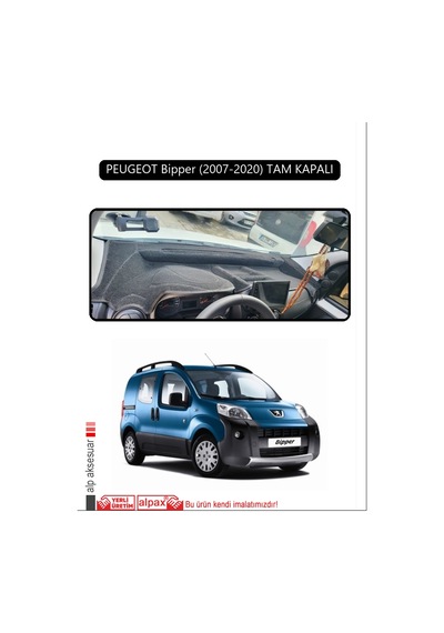 Peugeot Bipper 2007-2020 Tam Kapalıtorpido Koruma Halısı Siyah Kenar