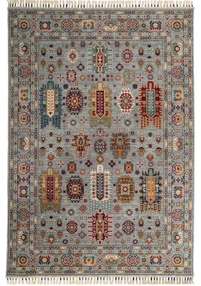 Çam Halı Sultani 807 Gri Yün Ve Bambu İle Özel Tezgahlarda Üretilen Otantik Desenli El Emeği Modern Uşak Halısı Gri Çam Halı Sultani 807 Gri Yün Ve Bambu İle Özel Tezgahlarda Üretilen Otantik Desenli El Emeği Modern Uşak Halısı Gri