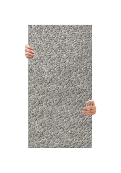 Kendinden Yapışkanlı Akustik Panel - Leopar Desen, 52x98 Cm, 2 Adet Açık Gri