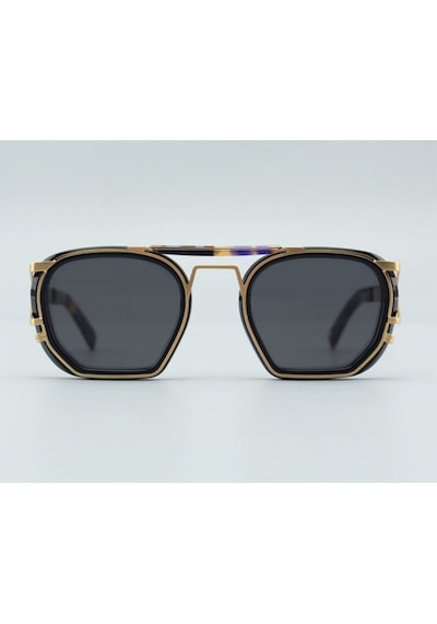 Leziff Montecarlo Unisex Güneş Gözlüğü Siyah - Gold 66993382