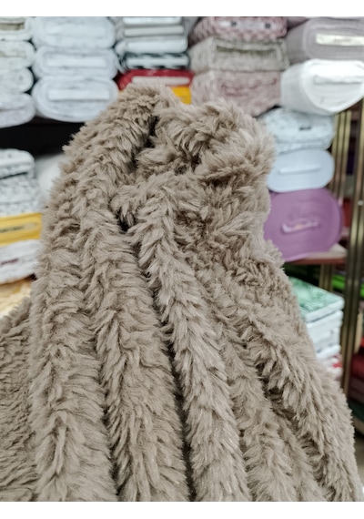 Toskana Peluş Kumaş Koyu Kahverengi
