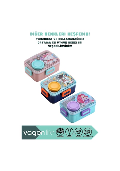 Bento 600ml Yeni Lunchbox Serisi Sevimli Desenli Tek Katlı Bölmesiz Mini Sosluklu Sızdırmaz Paslanmaz Çelik Sefer Tası Çocuk Okul Yemek Kutusu Bpa Yok Özel Kutulu - Pembe Çok Renkli Bento 600ml Yeni Lunchbox Serisi Sevimli Desenli Tek Katlı Bölmesiz Mini Sosluklu Sızdırmaz Paslanmaz Çelik Sefer Tası Çocuk Okul Yemek Kutusu Bpa Yok Özel Kutulu - Pembe Çok Renkli