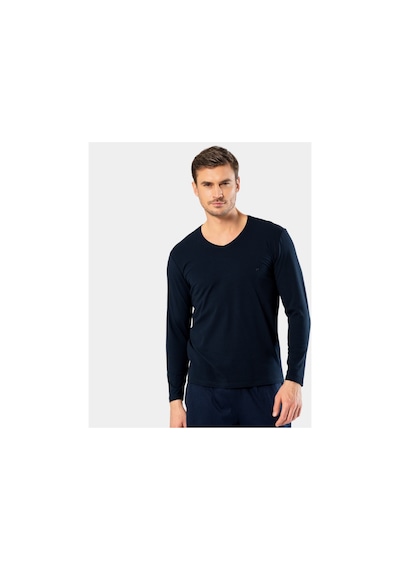 Cacharel Erkek V Yaka Uzun Kollu T-shirt 1334/lacivert 001