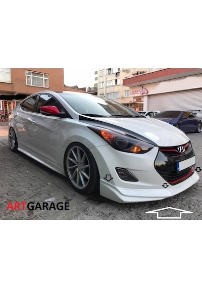 Hyundai Elantra 2010-2016 Arası Ön Tampon Eki-fiberglass-boyasız