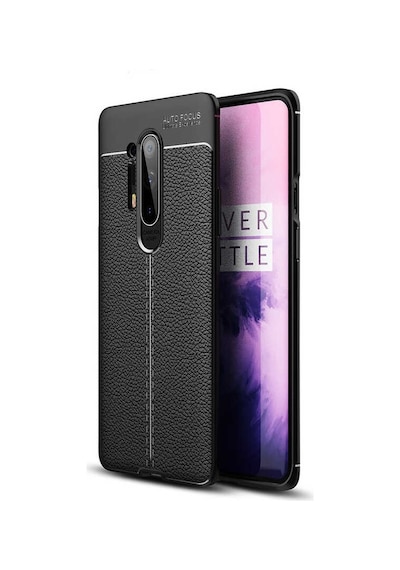 One Plus 8 Pro Kılıf Deri Görünümlü Renk Atmayan Dayanaklı Silikon Kapak Niss