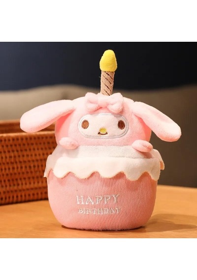Sanrio My Melody Cinnamoroll Müzikli Peluş Oyuncak Kız Doğum Günü Hediyesi 20 Cm 001
