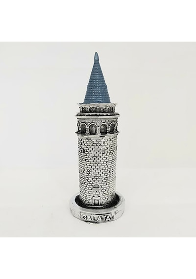 Galata Kulesi Biblo Gümüş 14 Cm