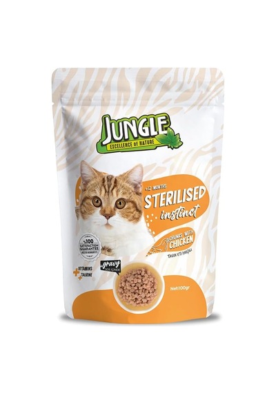 Pouch Tavuklu Jelli Kısırlaştırılmış Kedi Yaş Maması 100 Gr