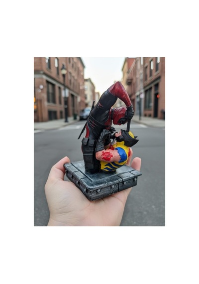 Eselya3d Deadpool & Wolverine Büst Figür-marvel Comics-15cm-fanart