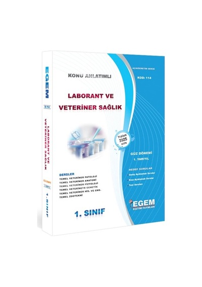 Egem Aöf Anadolu Laborant Ve Veteriner Sağlık Soru Seti