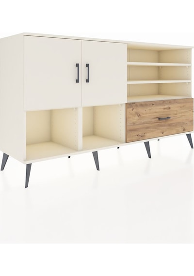 Hyperion Konsol 7 Raflı Tek Çekmeceli 2 Kapaklı 176x44x99 Aytaşı- Aytaşı-aytaşı/çam