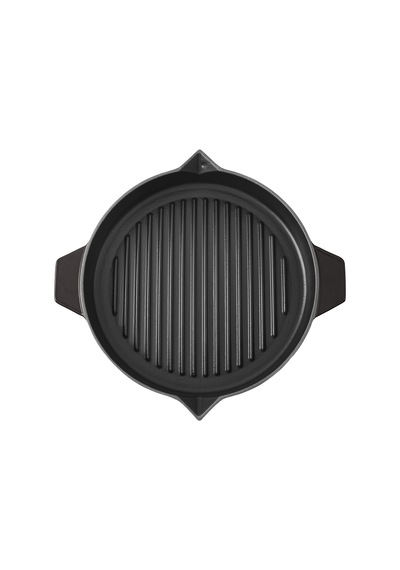 Aryıldız Duo Cast Bombe Grill Tava Kahverengi 30 Cm Renkli