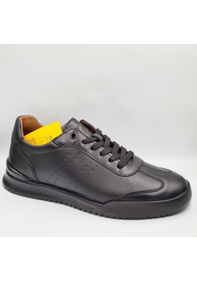 Greyder 19221 6y Siyah Hakiki Deri Erkek Günlük Casual Urban Deri Sneaker