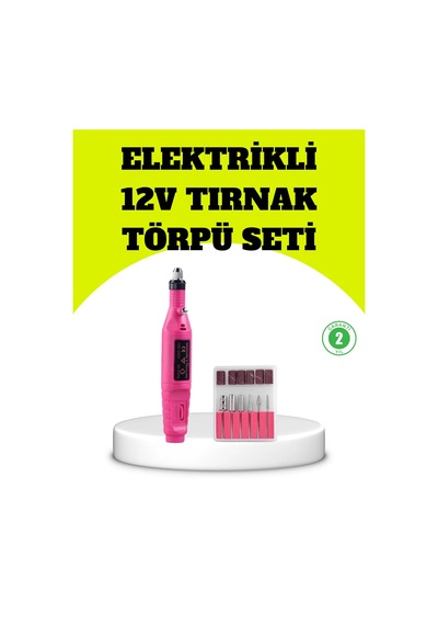 Elektrikli Manikür Pedikür Törpü Seti 6 Başlıklı 61610068