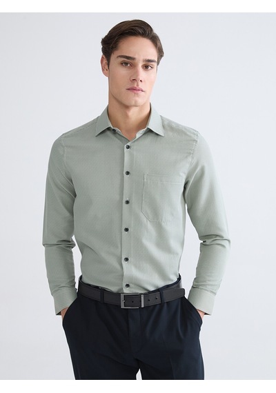 Lcw Busıness Yeşil Regular Fit Erkek Gömlek