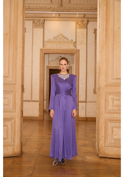 Senna Lucıano Dress Mor Mor
