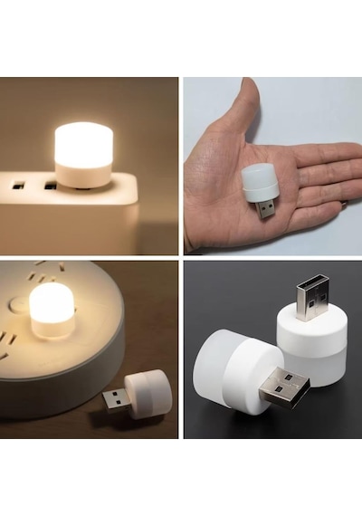 Ollevra 10 Lu Aydınlatma Seti Usb Mini Top Led Sıcak Renkli Gece Lambası, Enerji Tasarruflu Mikro Led Işıklar Beyaz