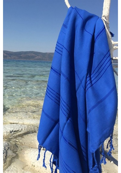 Renkli Sultan Peştemal - Mavi
