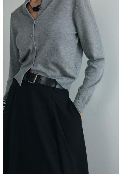 Suud Collection Gri Lea Triko Hırka