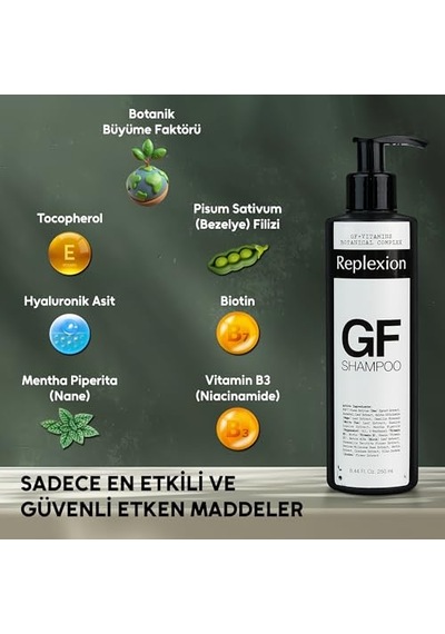 Shampoo 250ml X 3 750ml Saç Kalınlaştırıcı Anti-hair Loss