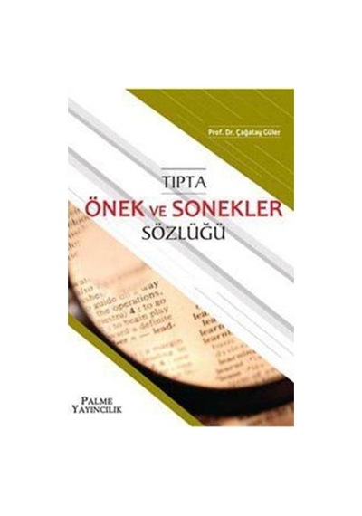 Tıpta Önek Ve Sonekler Sözlüğü - Palme