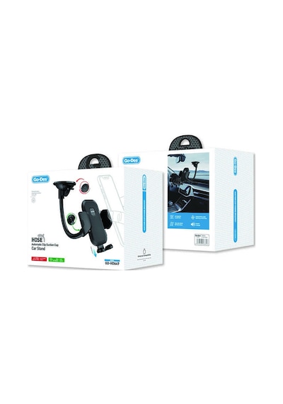 Go Des GD-HD649 Araç İçi Telefon Tutucu 360 Oynar Başlıklı Vantuzlu Tasarım - ZORE-267370