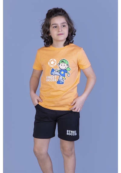 Toontoy Kids Toontoy Erkek Çocuk Baskılı Şortlu Takım Turuncu Toontoy Kids Toontoy Erkek Çocuk Baskılı Şortlu Takım Turuncu