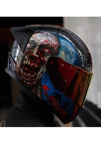 Ls2 Rapıd 2 Race Zombıe Fullface Motosiklet Kaskı Kırmızı Camlı Siyah