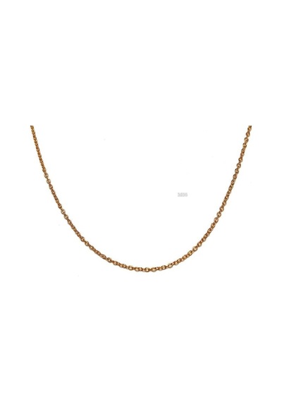 1mm İnce Altın Renk Kolye Zinciri Paslanmaz Çelik 50 Cm Kısa Zincir