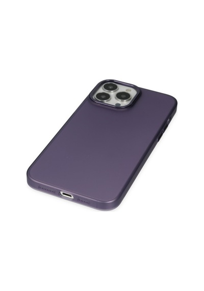 Apple iPhone Uyumlu 14 Pro Max Kılıf Modos Metal Kapak - Mor Bzsxx00 1