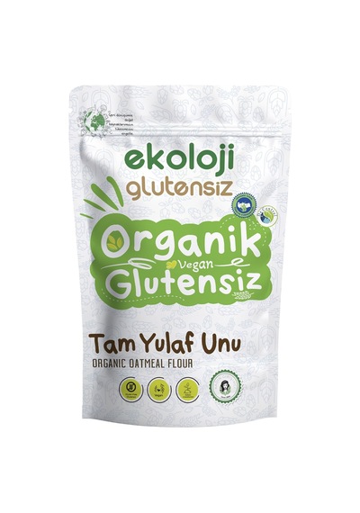Organik Glutensiz Tam Yulaf Unu 500 Gr.