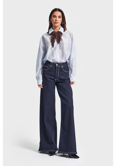Itsbasic Kadın İndigo Renk 7w5-50 Lyl36 Palazzo Fit Esnek Kumaş İç Boy 80cm Denim Jean Itsbasic Kadın İndigo Renk 7w5-50 Lyl36 Palazzo Fit Esnek Kumaş İç Boy 80cm Denim Jean