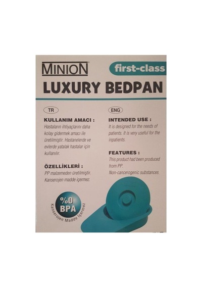 Minion Plastik Sürgü Hasta İçin Tuvalet Mn 914