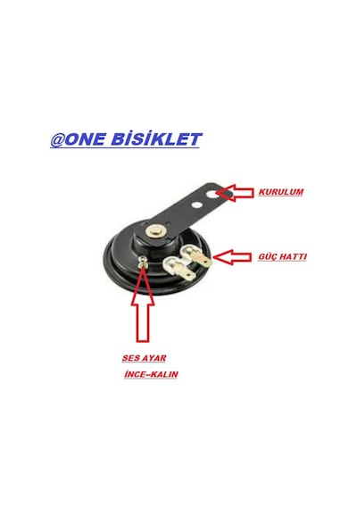 Motosiklet Korna Motor Korna Güçlü Ses Tüm Modellere Uyumludur12V