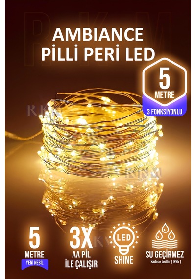 Peri Led Dekoratif Led Aydınlatma 5 Metre Gün Işığı 3 Foksiyonlu 5 M Led Gün Işığı