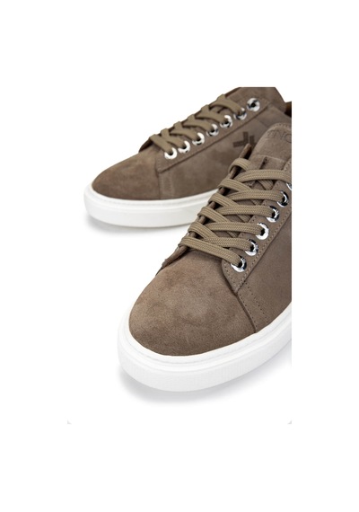 Tamer Tanca Erkek Hakiki Deri Bej Süet Sneakers & Spor Ayakkabı 04 4502-42 Erk Ayk Y25 Bej Suet Bej