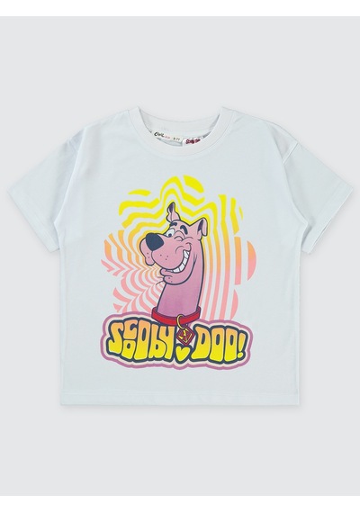 Scooby-Doo Scooby Doo Kız Çocuk Tişört 6-9 Yaş Beyaz