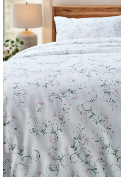 Almira Cotton Feel Nevresim Takımı Çift Kişilik Beyaz