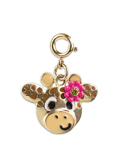 Charm It Gold Flower Giraffe Ct03-19