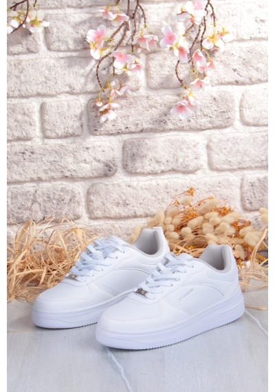 M.p 252 6049 Rahat Hafif Orijinal Ürün Kadın Sneaker Spor Ayakkabı Beyaz