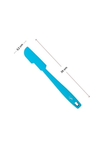 Lurch - Platin Silikon Mini Hamur Kazıyıcı 26 Cm Mavi - Yanmaz, Yapışmaz, Bükülmez, Çizmez, Tat Ve Koku Bırakmaz - 240105