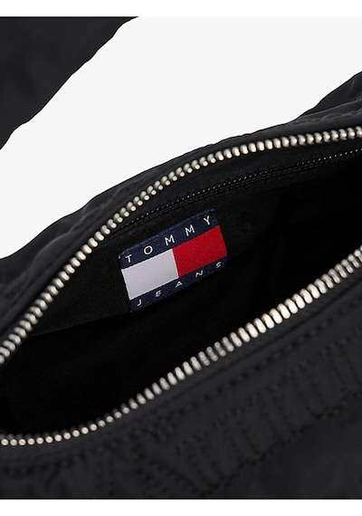 Tommy Hilfiger Kadın Kısa Kulp Fermuar Kapama Siyah Omuz Çantası Aw0aw17880-bds-9963 Siyah