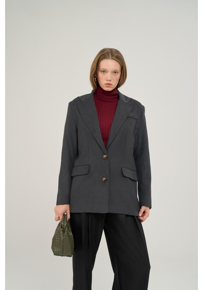 Mai Collection Arslev Antrasit Blazer Ceket