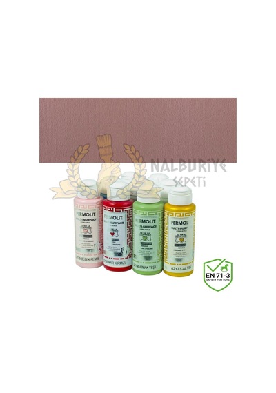 Permolit Multi-Surface Akrilik Hobi Boyası Gül Pembe 120 Ml.