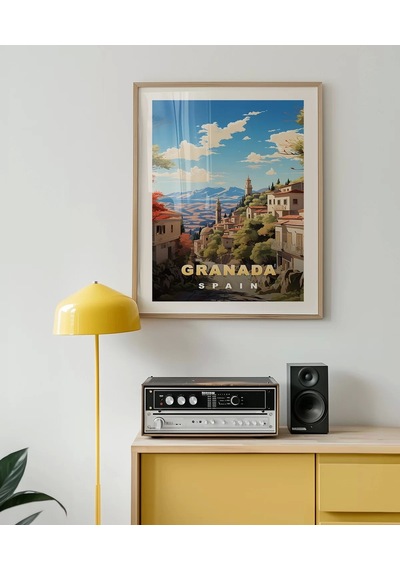 Çerçevesiz Poster Granada'nın Gizemli Güzelliği